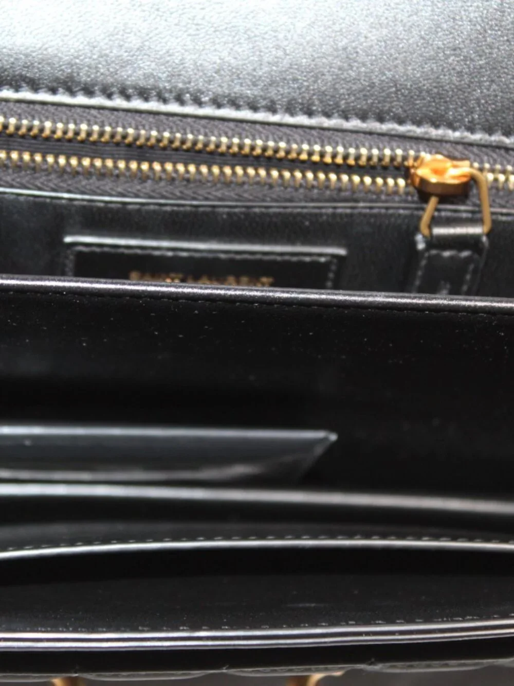 NEW Saint Laurent YSL Black Le Maillon Satchel Shoulder Bag Suede Leather